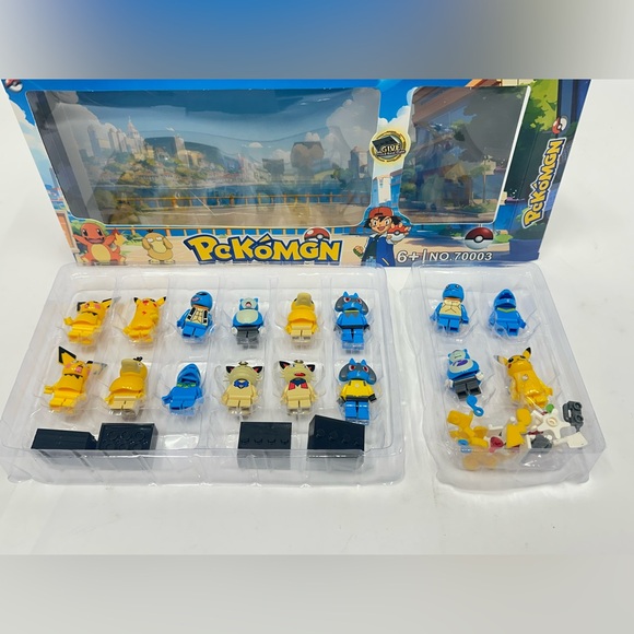 Pokémon Action Figures + Accessories Building Bricks Toy Minifigure 16+ Pcs Lot - Picture 4 of 7